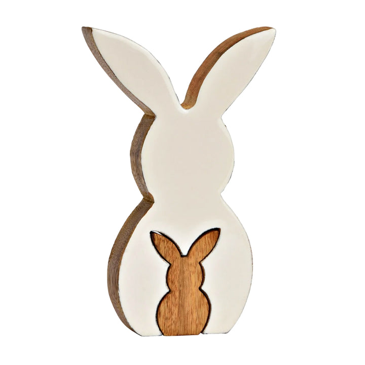 Dekoaufsteller Hase Holz Set