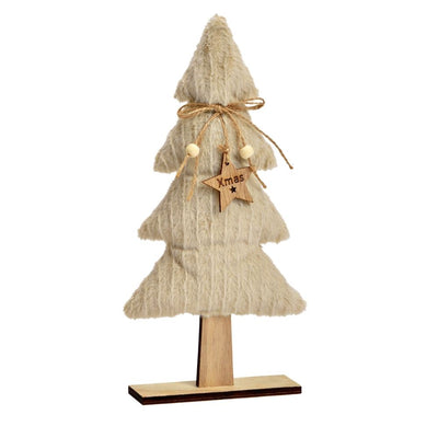 Aufsteller Tanne XMAS beige
