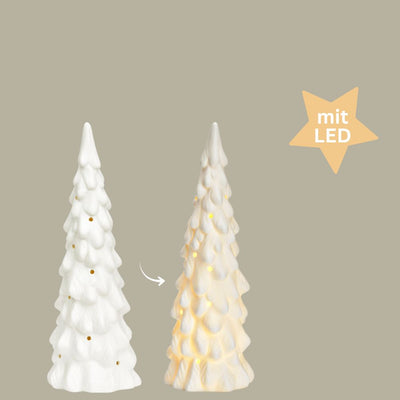 LED Tannenbaum 25 cm weiß