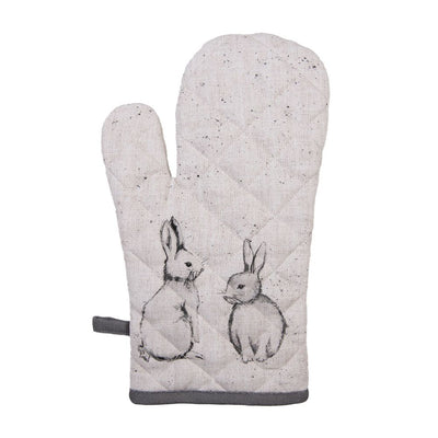 Ofenhandschuh Kaninchen beige