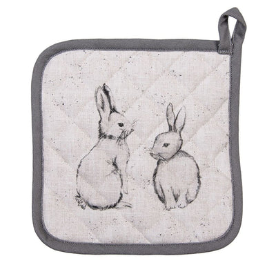 Topflappen Kaninchen beige