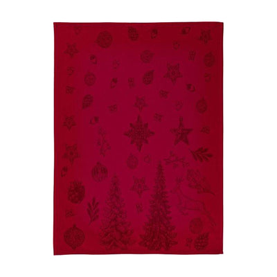 Geschirrhandtuch Ornamente Rot