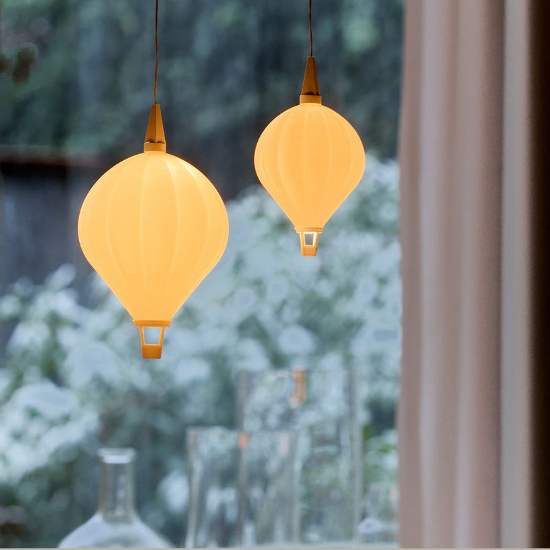 Leuchtschirm Heißluftballon Wellen groß