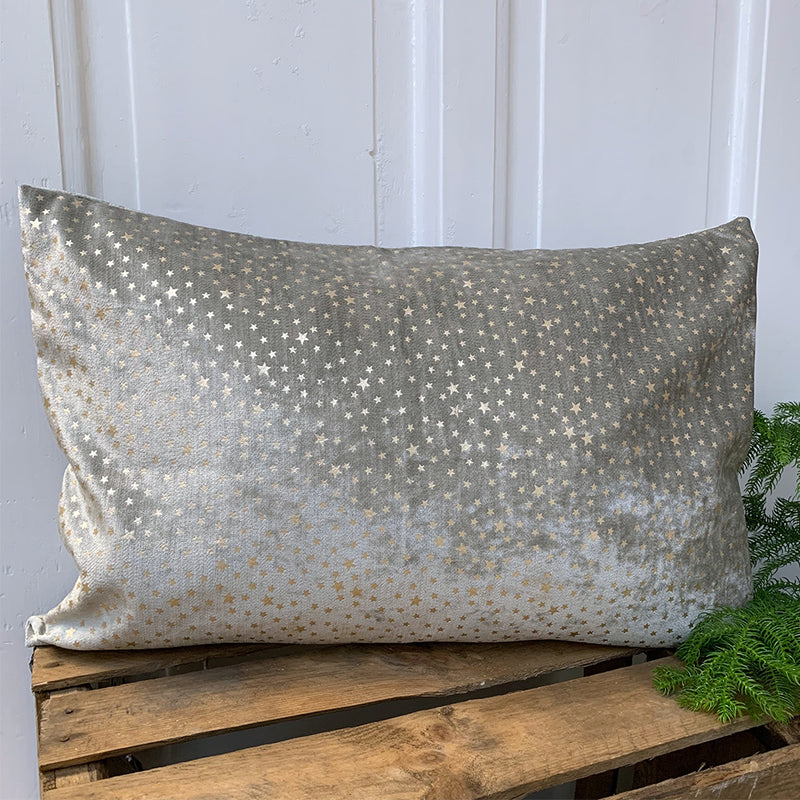 Kissenhülle Sternchen taupe 40 x 40 cm