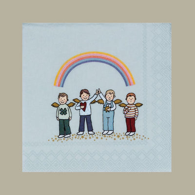 Räder Cocktailserviette Himmlische Brüder Blau