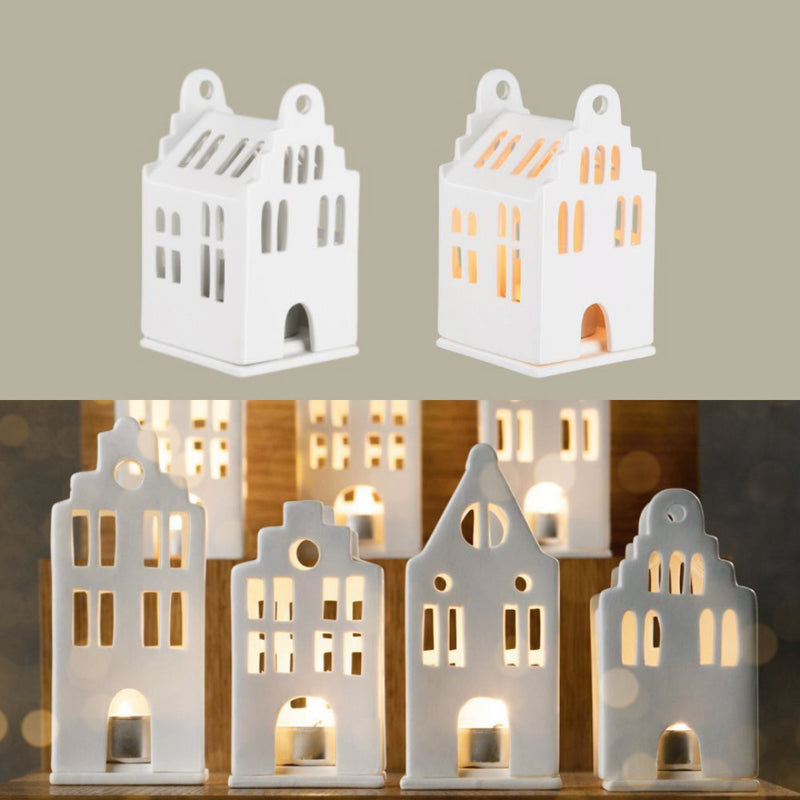 Räder ZUHAUSE Mini Lichthäuser Giebelhaus