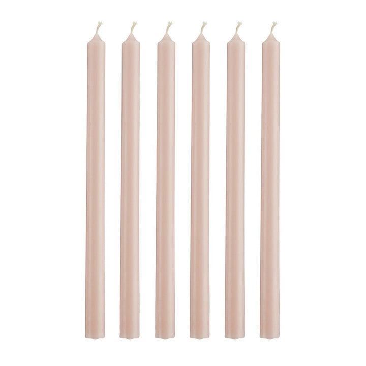 IB Laursen Stabkerzen Hege schmal rosa 6er-Set