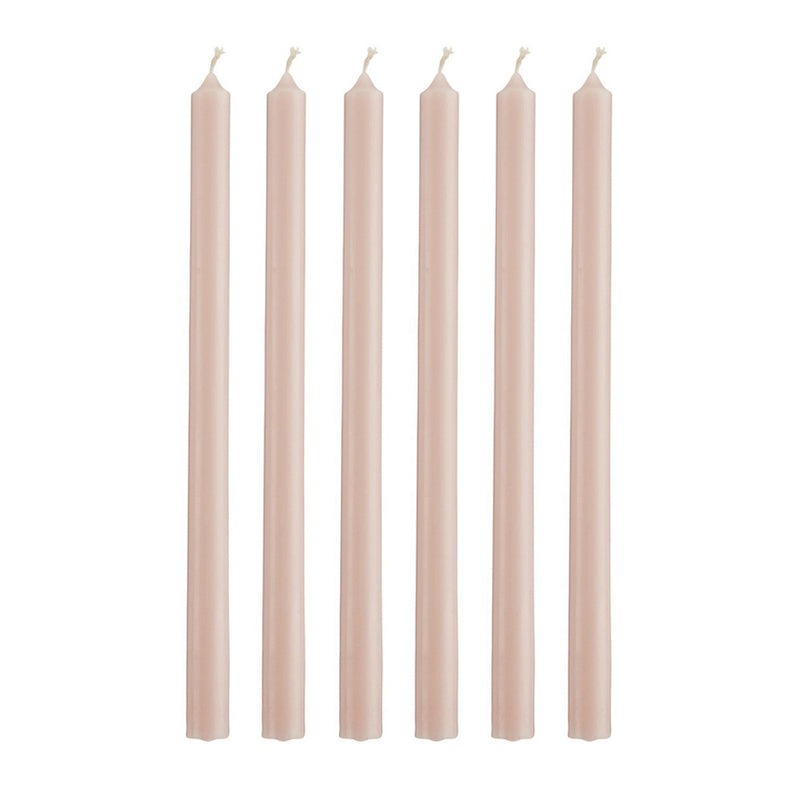 IB Laursen Stabkerzen Hege schmal rosa 6er-Set