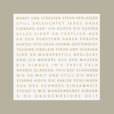 Räder Serviette Weihnachtsgedicht
