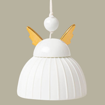 Räder Glockenengel goldfarbene Flügel