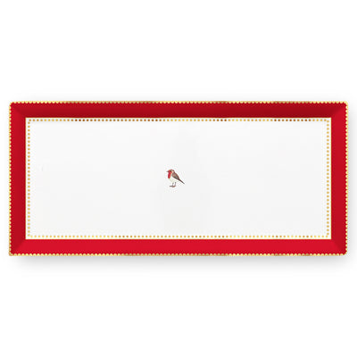 Pip Studio Kuchentablett Love Birds rechteckig rot