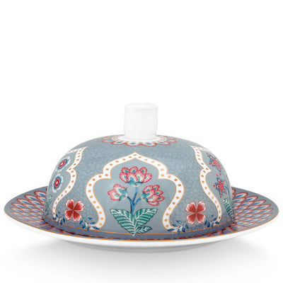 Pip Studio Butterschale Flower Festival hellblau