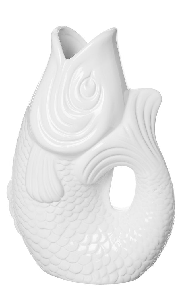 Vase Monsieur Claude weiß mittel