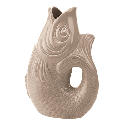 Vase Monsieur Claude graubraun mittel