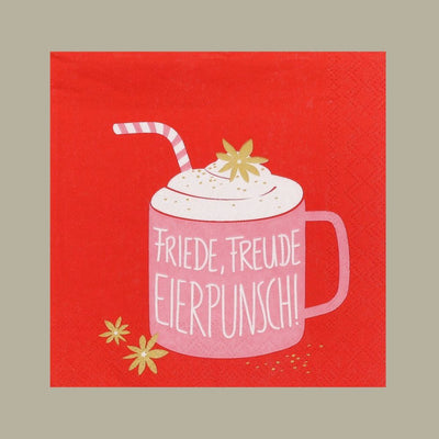 Räder Cocktailserviette Friede Freude Eierpunsch