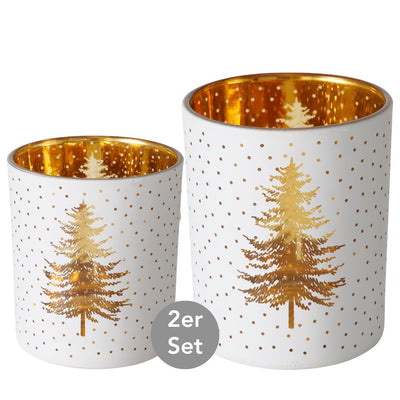 Windlicht Tannenbaum Sigurd 2er-Set