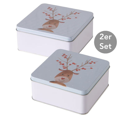 Vorratsdose Rudolf 2er-Set hellblau