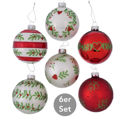 Weihnachtskugel Thea 6er-Set