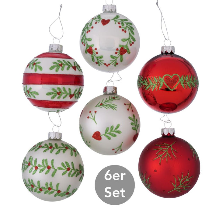 Weihnachtskugel Thea 6er-Set