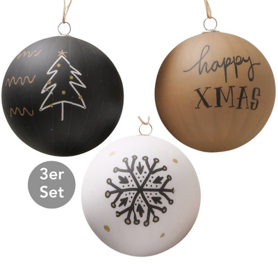 Weihnachtskugel Isak 3er-Set