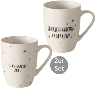 Tasse Glühwein 2er-Set weiß