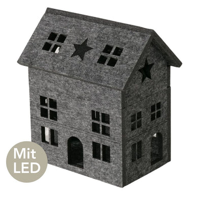 Nordic LED Lichthaus dunkelgrau