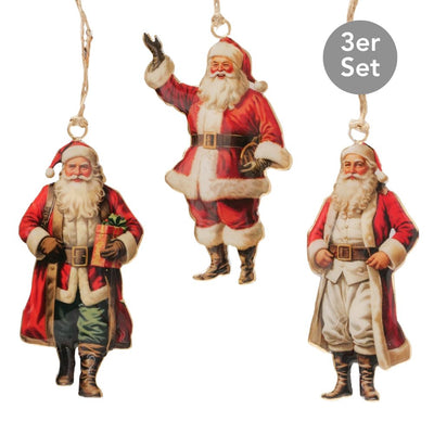 Dekohänger Weihnachtsmann Trio 3er-Set