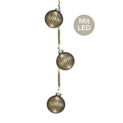 Micro LED Bündel Kugel zum Aufhängen grün
