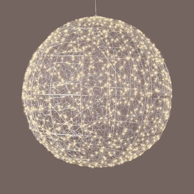 Micro LED Kugel D 58 cm silberfarben