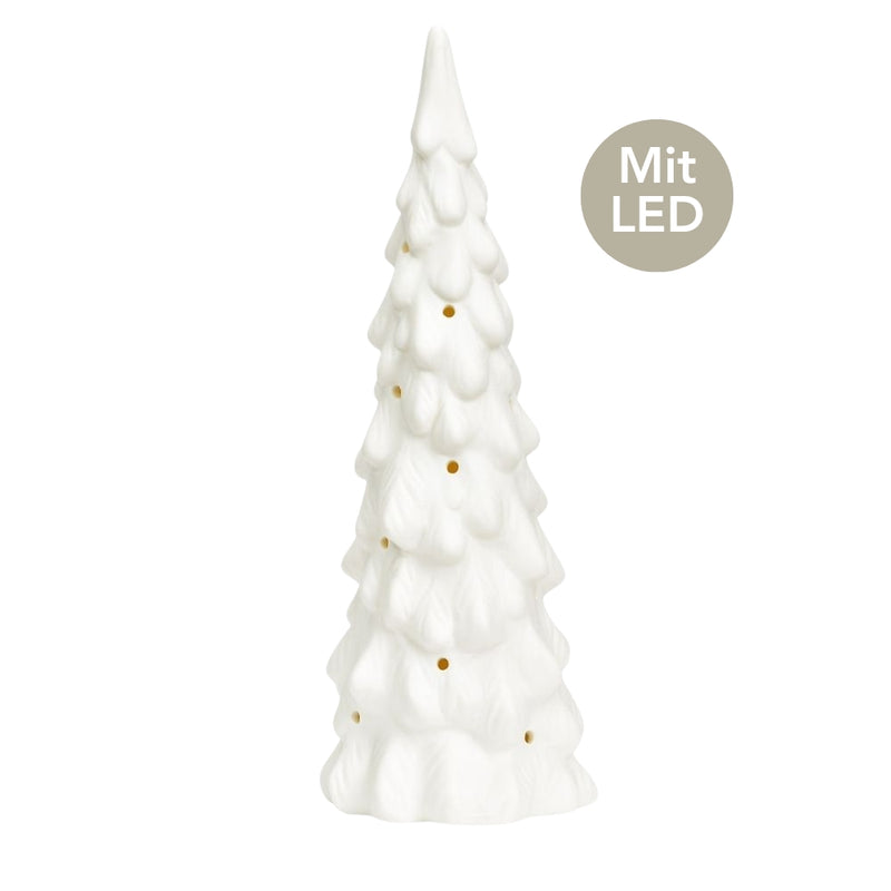 LED Tannenbaum 25 cm weiß