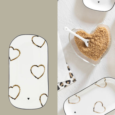 Bastion Collections Teller oval Hearts XS