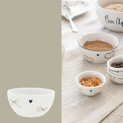 Bastion Collections Dip Schale Bows  braun klein