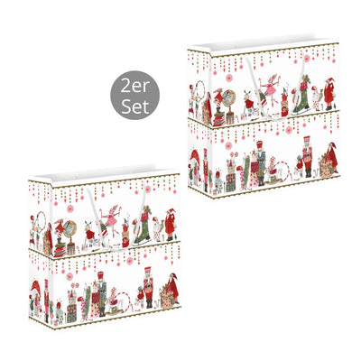 Geschenktüte Weihnachtswerkstatt 2er-Set