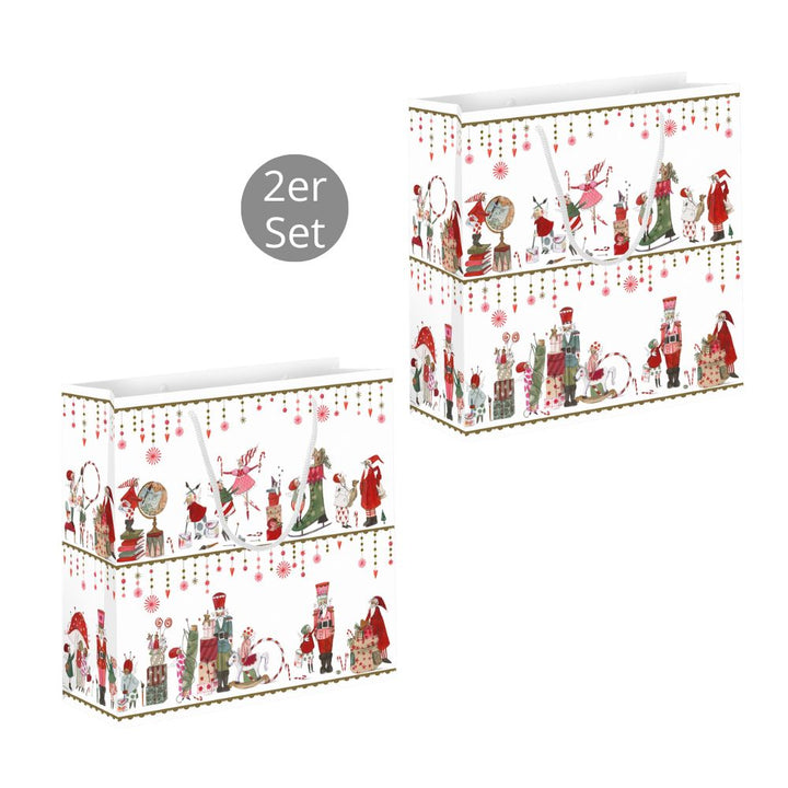 Geschenktüte Weihnachtswerkstatt 2er-Set