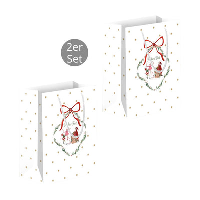 Geschenktüte Frohes Fest 2er-Set