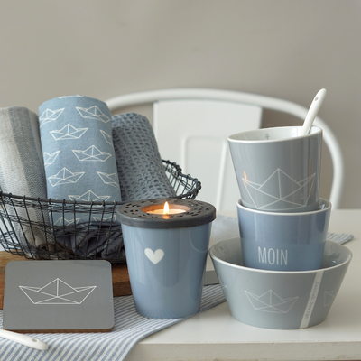 Krasilnikoff Bowl Papierboot Grau