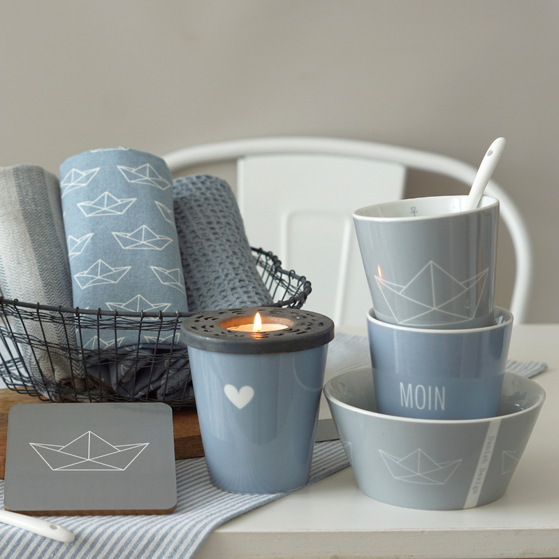 Krasilnikoff Bowl Papierboot Grau