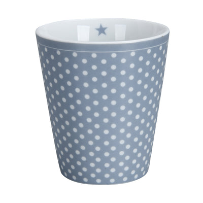Krasilnikoff Happy Mug Micro Dots Blaugrau