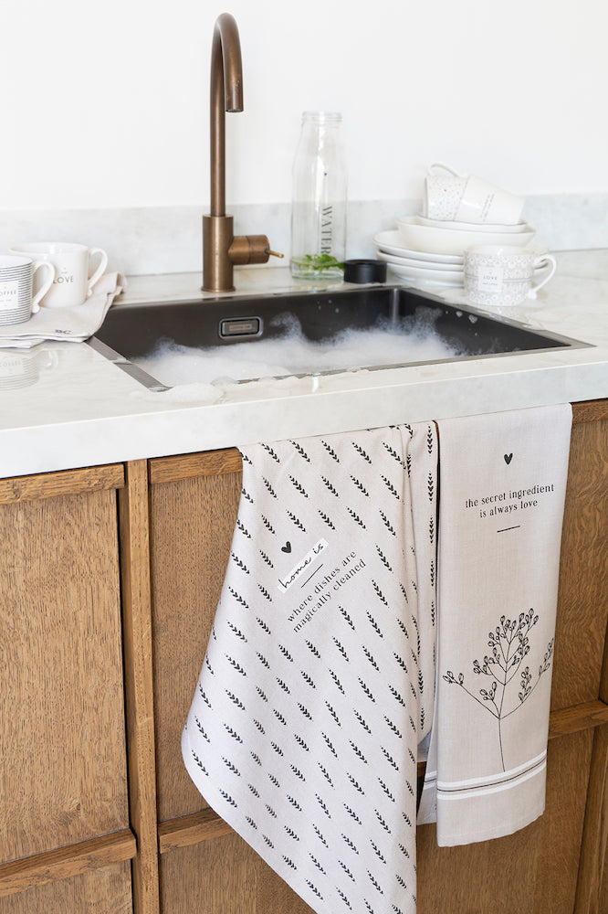 Bastion Collections Geschirrtuch Home Naturfarben