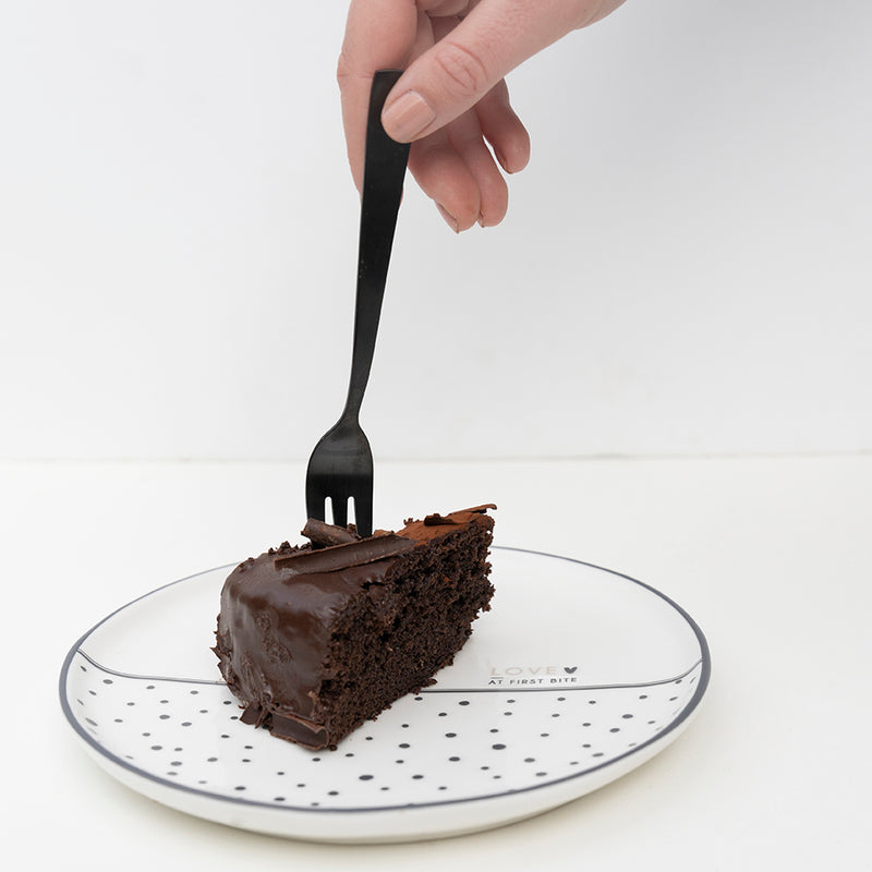 Bastion Collections Dessertteller Love at first bite schwarz