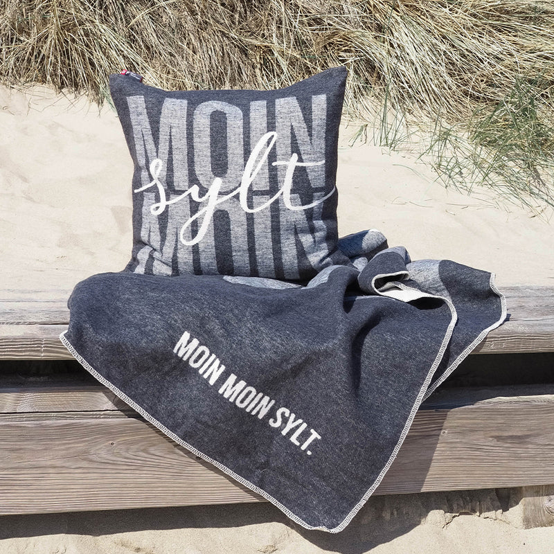 Decke Moin Moin Sylt anthrazit