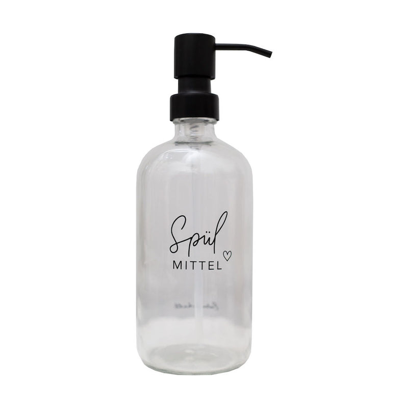Eulenschnitt Seifenspender Spülmittel Klarglas 500 ml
