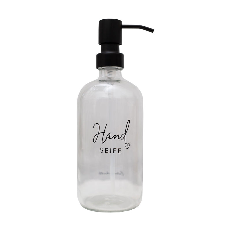 Eulenschnitt Seifenspender Handseife Klarglas 250 ml