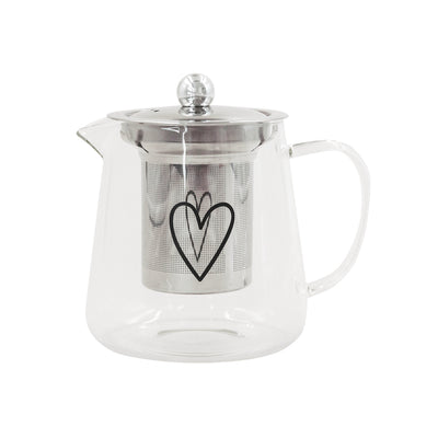 Eulenschnitt Teekanne Herz