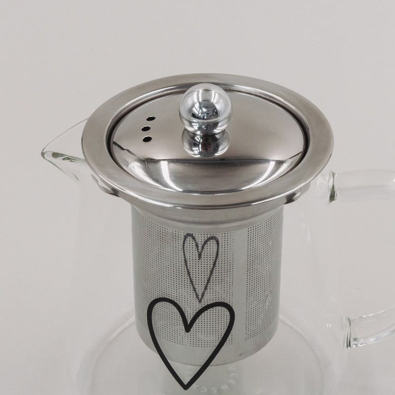 Eulenschnitt Teekanne Herz