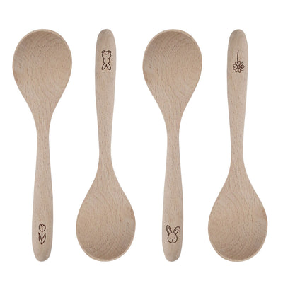 Eulenschnitt Holzlöffel Ostern im 4er Set