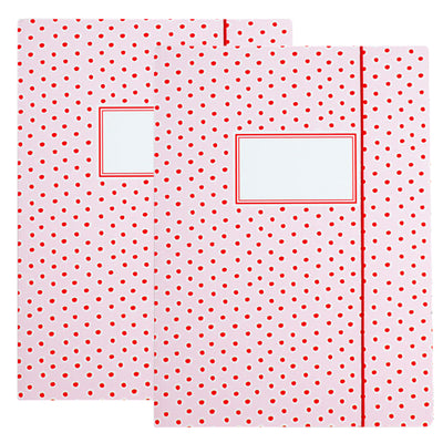 krima&isa Sammelmappe A4 rosa Tupfer 2er Set