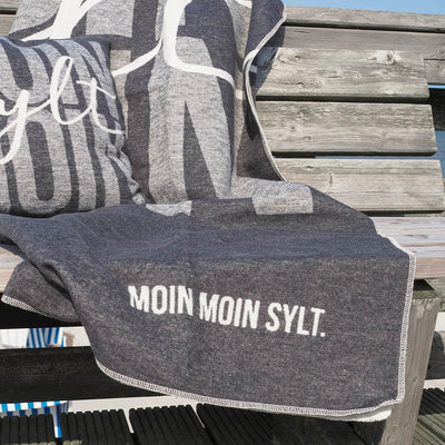 Decke Moin Moin Sylt anthrazit