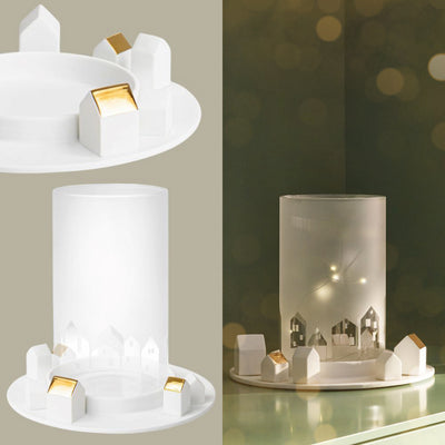 Räder Windlicht Lichterdorf