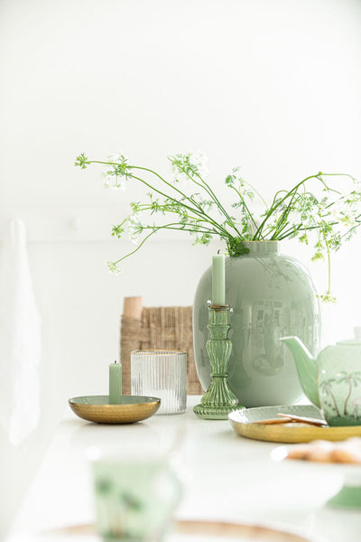 Pip Studio Vase Metall Grün 32 cm